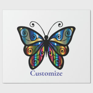 Colourful Butterfly Thunder_Cove Wrapping Paper