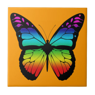 Colourful Butterfly Tile