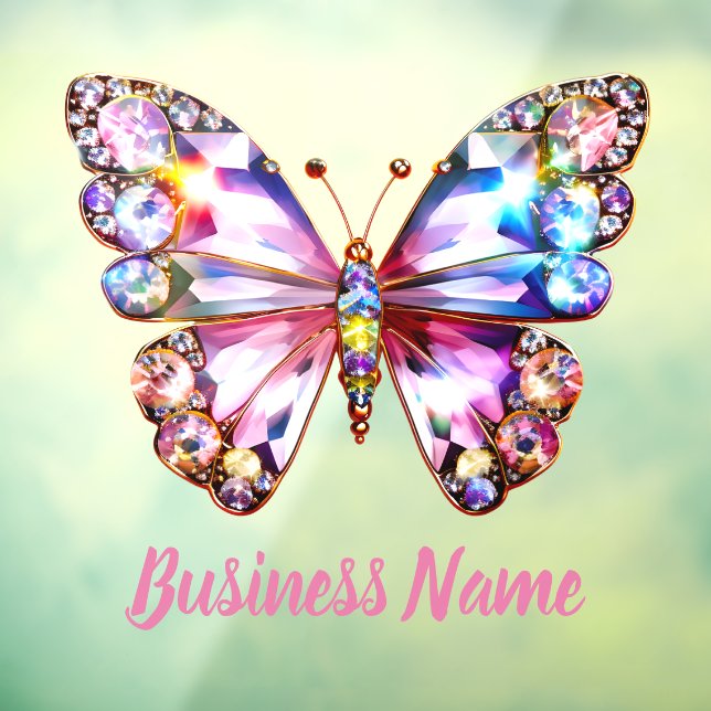 colourful butterfly  window cling (Sheet 3)