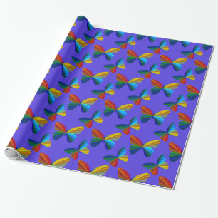 Colourful Butterfly Wrapping Paper