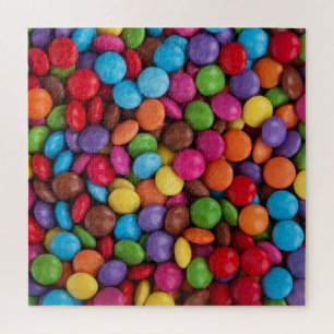 Colourful Buttons Of Sweet Chocolate Candy Jigsaw Puzzle