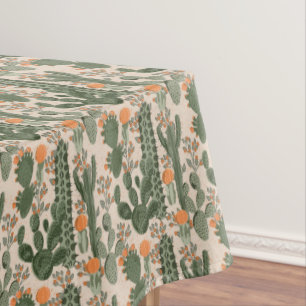 Colourful Cactus Pattern Tablecloth