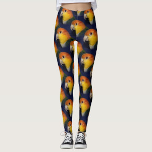 Colourful Caique Parrot Leggings