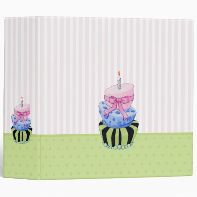 Colourful Cake Avery Binder (Front/Spine)