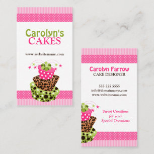 Colourful Cake Bakery Business Card