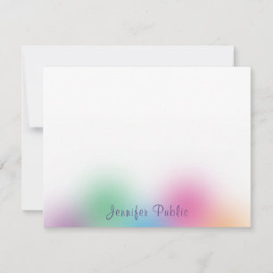 Colourful Calligraphed Monogram Template Rainbow
