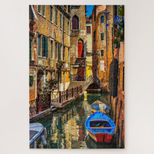 Colourful Canal in Venice Jigsaw Puzzle