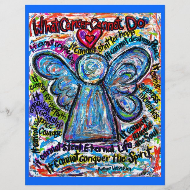 Colourful Cancer Angel Flyer (Front)
