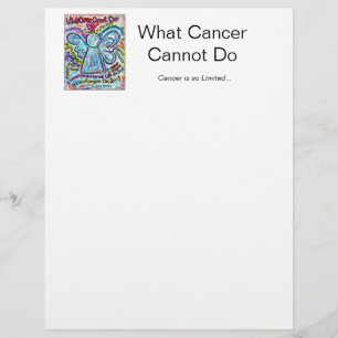 Colourful Cancer Angel Letterhead