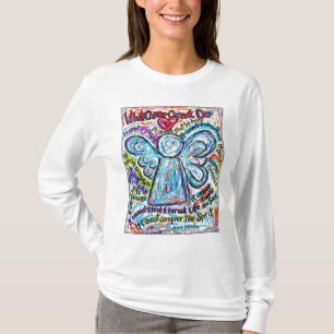 Colourful Cancer Angel T-shirt (Back is Blank)