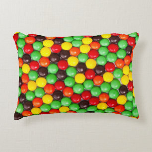 Colourful candies accent pillow