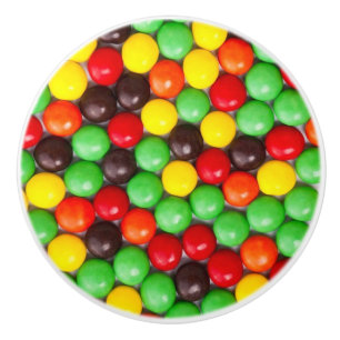 Colourful candies ceramic knob