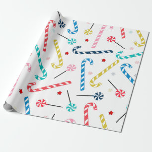 Colourful candies Christmas Wrapping Paper