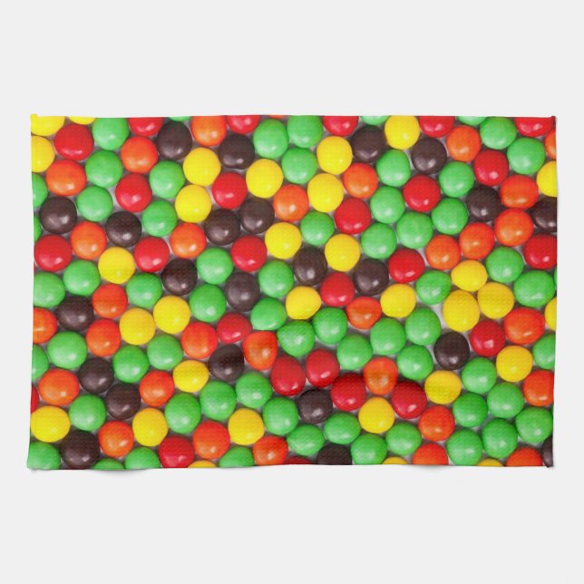 Colourful candies kitchen towel (Horizontal)