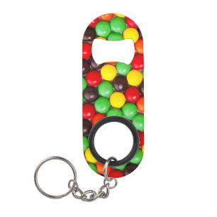 Colourful candies mini bottle opener