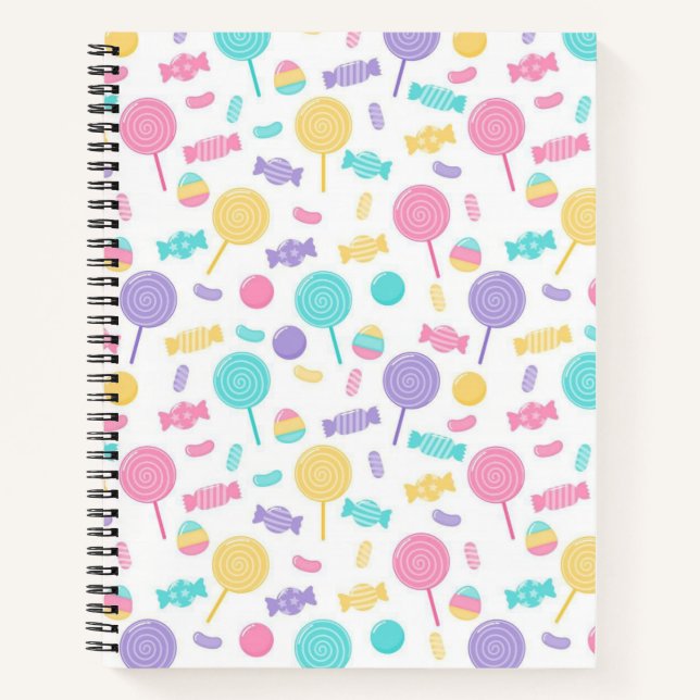 Colourful candies notebook (Front)