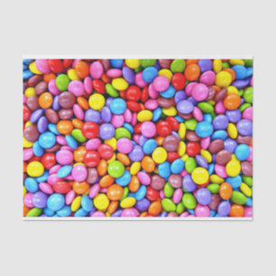 Colourful Candies Personalize Photo Tissue Paper