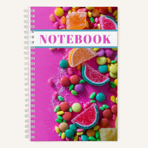 Colourful Candies Pink Notebook