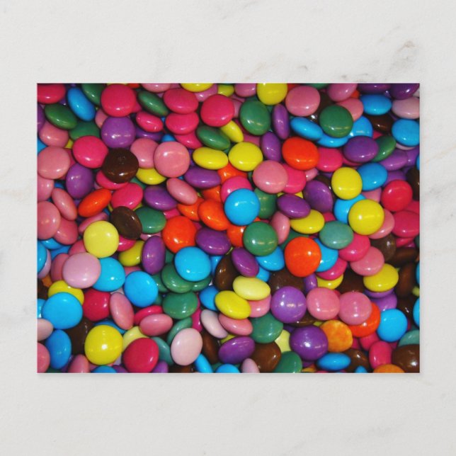 Colourful candies postcard (Front)