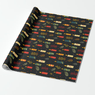 Colourful Candles Xmas Wrapping Paper