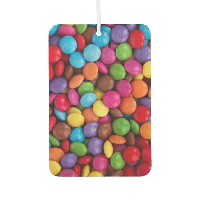 Colourful Candy, Candy Buttons, Sweets, Food Air Freshener (Front)