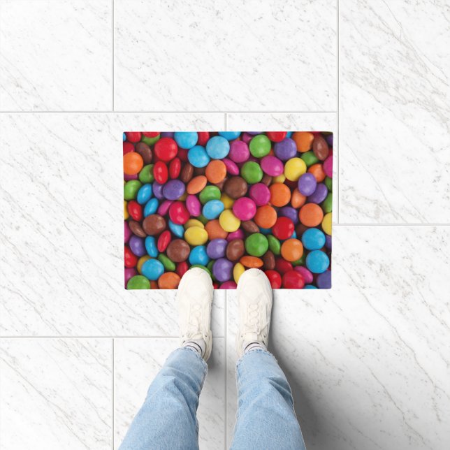Colourful Candy, Candy Buttons, Sweets, Food Doormat (Indoor)