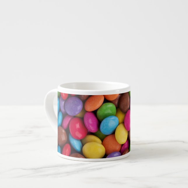 Colourful Candy, Candy Buttons, Sweets, Food Espresso Cup (Front Left)