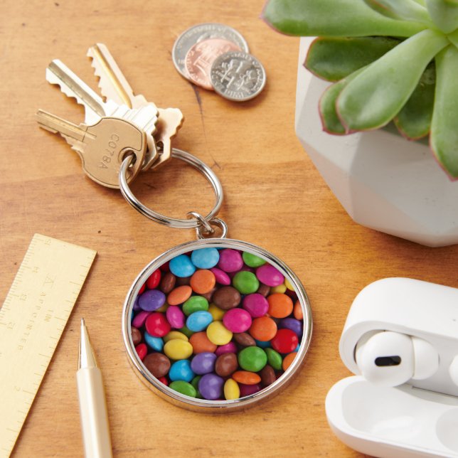 Colourful Candy, Candy Buttons, Sweets, Food Keychain (Desk)