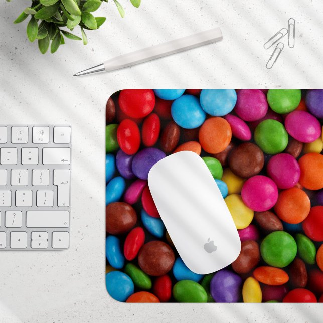 Colourful Candy, Candy Buttons, Sweets, Food Mouse Pad (Creator Uploaded)