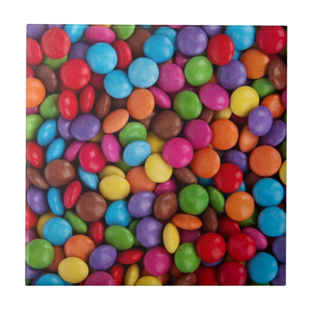 Colourful Candy, Candy Buttons, Sweets, Food Tile (Front)