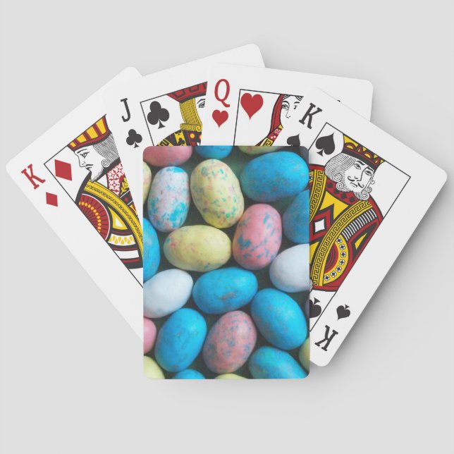 Colourful Candy Easter Eggs Playing Cards (Back)