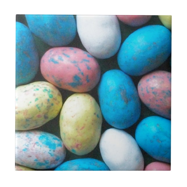 Colourful Candy Easter Eggs Tile (Front)