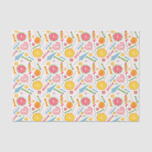 Colourful Candy Explosion Lollipop Orange Pink Red Tissue Paper