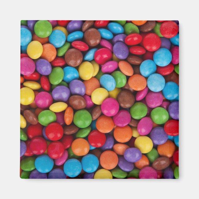Colourful Candy Pattern Magnet (Front)