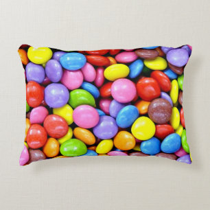Colourful Candy Pieces Decorative Pillow