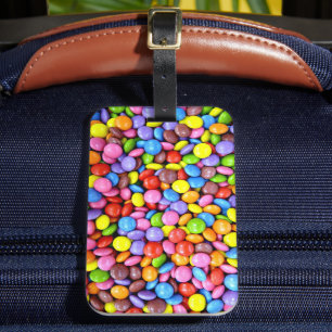 Colourful Candy Pieces Luggage Tag