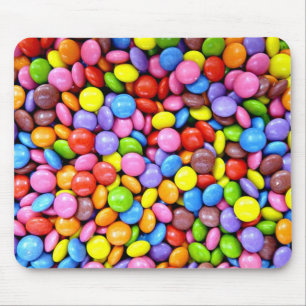 Colourful Candy Pieces Mouse Pad