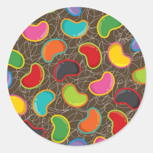 Colourful Candy Retro Jellybean Pop Sticker
