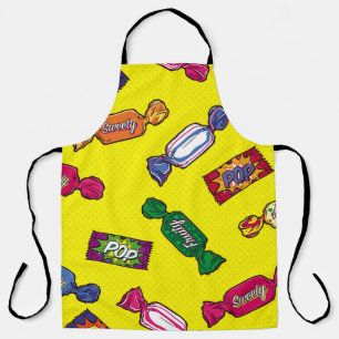 Colourful Candy Seamless Patternart,pop,candy,patt Apron