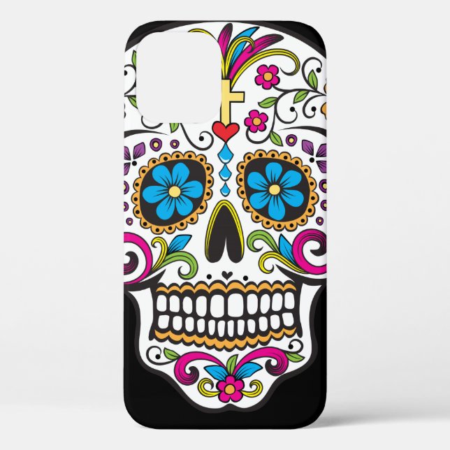 Colourful Candy Skull Case-Mate iPhone Case (Back)