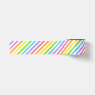 Colourful Candy Stripe Satin Ribbon