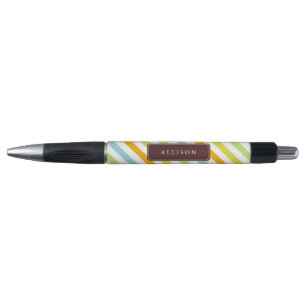 Colourful Candy Stripes Pattern Pen