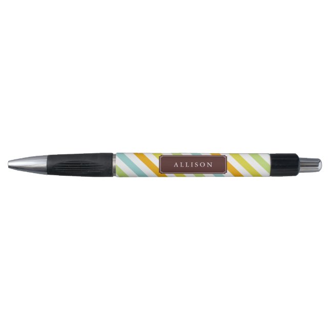 Colourful Candy Stripes Pattern Pen (Front)