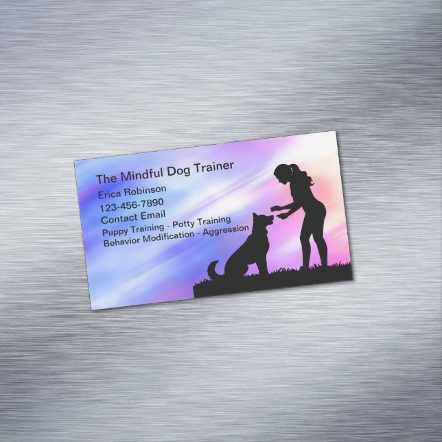 Colourful Canine Dog Trainer Business Cards  (In Situ)