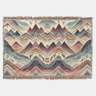 Colourful Canyons Throw Blanket