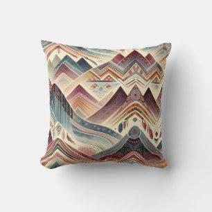 Colourful Canyons Throw Pillow