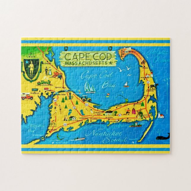 Colourful Cape Cod 11x14 Jigsaw Puzzle (Horizontal)