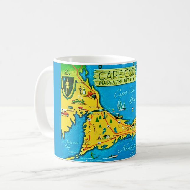 Colourful Cape Cod Mug (Front Left)