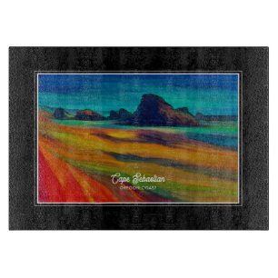 Colourful Cape Sebastian Oregon Coast Art Cutting Board
