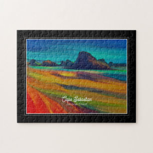 Colourful Cape Sebastian Oregon Coast Art Jigsaw Puzzle